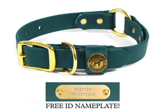 Pointer Traditions Hunting Dog Center Ring Collar - Woodland Green