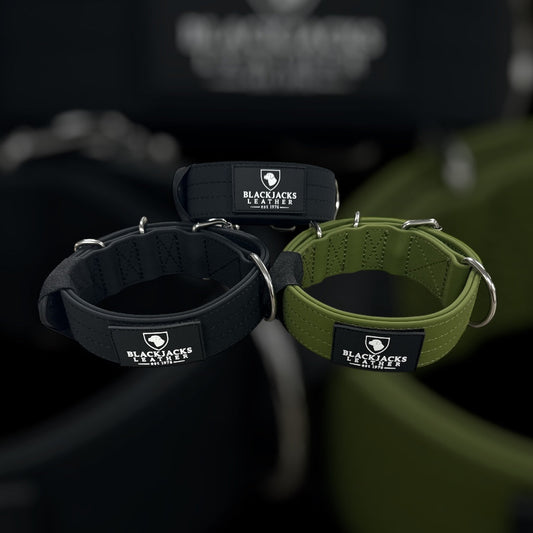 BlackJacks Leather Waterproof 2 inch collar