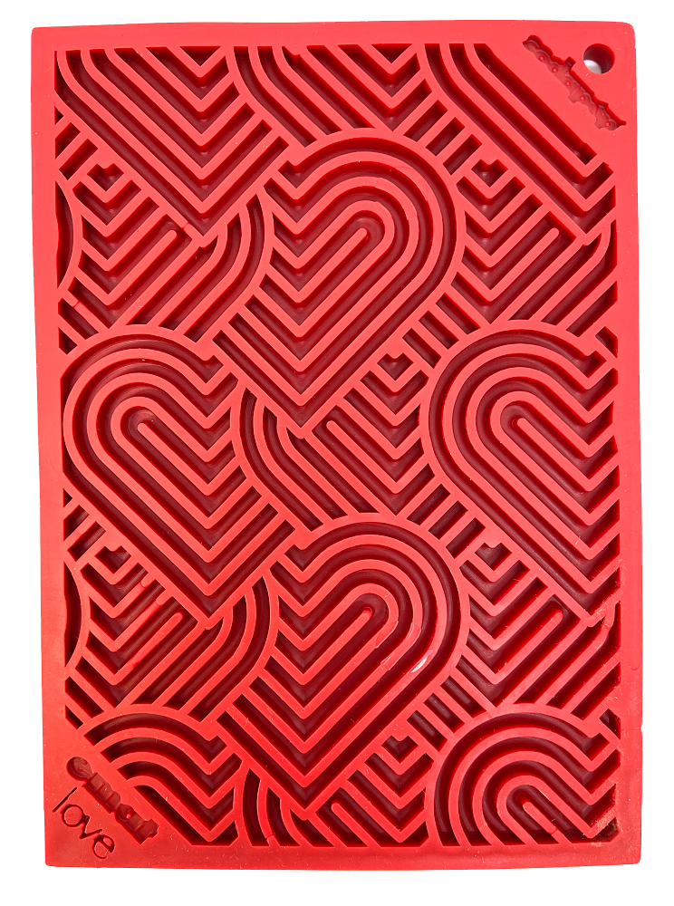 Heart Design "Love" eMat Lick Mat