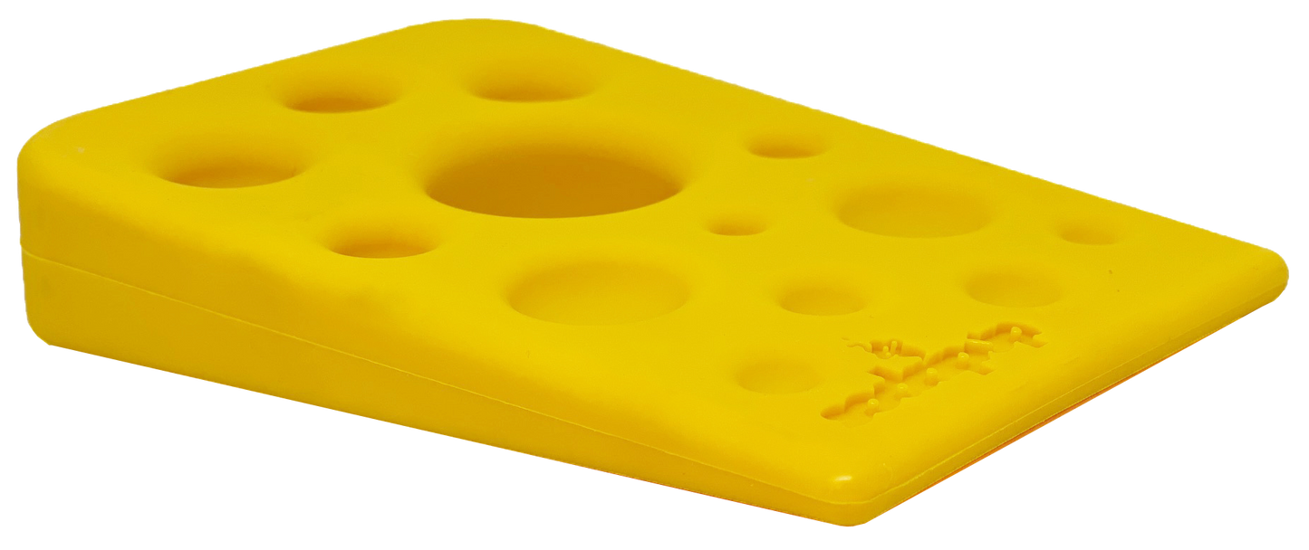 Swiss Cheese Wedge eChew Durable Nylon Dog Chew Toy