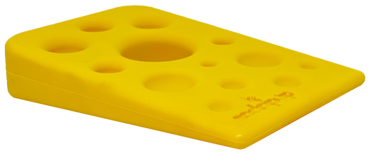 Swiss Cheese Wedge eChew Durable Nylon Dog Chew Toy