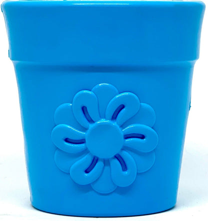 Large Flower Pot Durable PUP-X Rubber eCup Treat Dispenser & Enrichment Toy