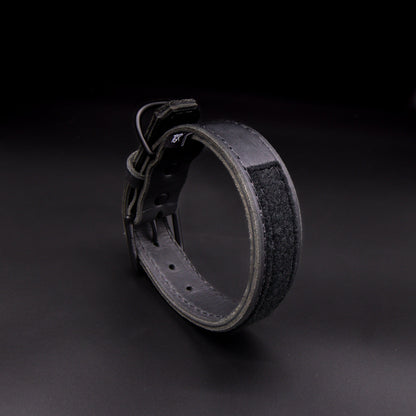 The Golden Ranch 1.5" Black Latigo Collar