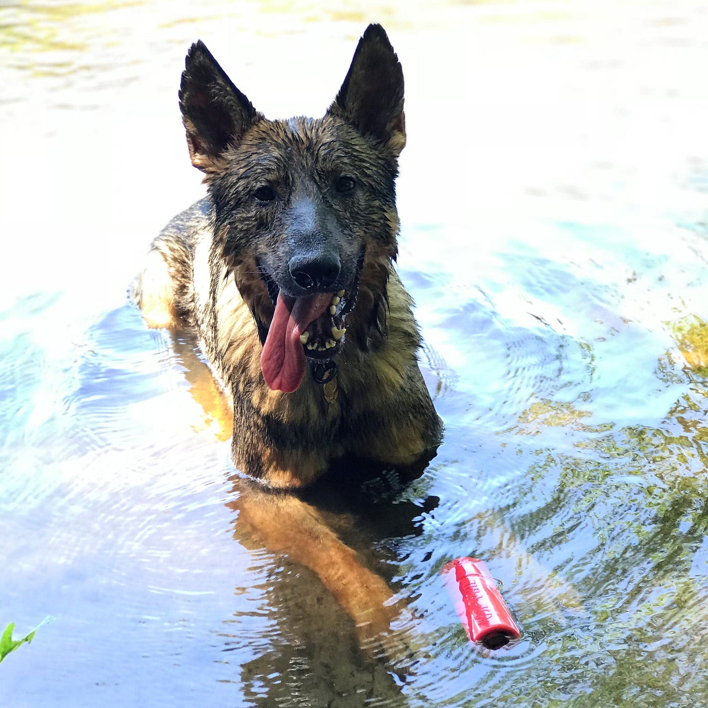 USA-K9 Firecracker Durable Rubber Floating Training Dummy - Large - Red