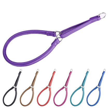 Soft Leather Round Martingale Collar