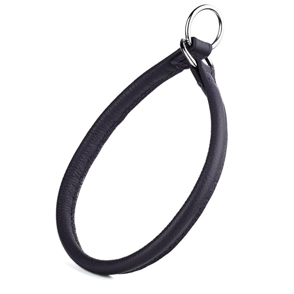 Dogline Soft Leather Round Slip Collar