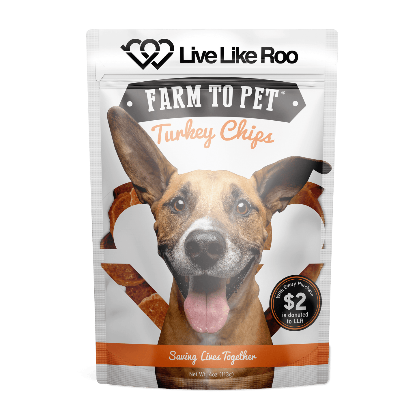 Live Like Roo Turkey Chips for Dogs | Dog Treats That Give Back