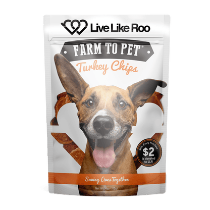 Live Like Roo Turkey Chips for Dogs | Dog Treats That Give Back