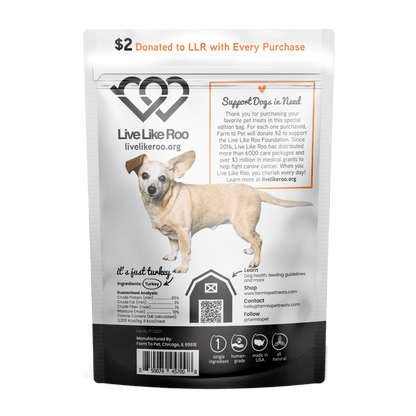 Live Like Roo Turkey Chips for Dogs | Dog Treats That Give Back