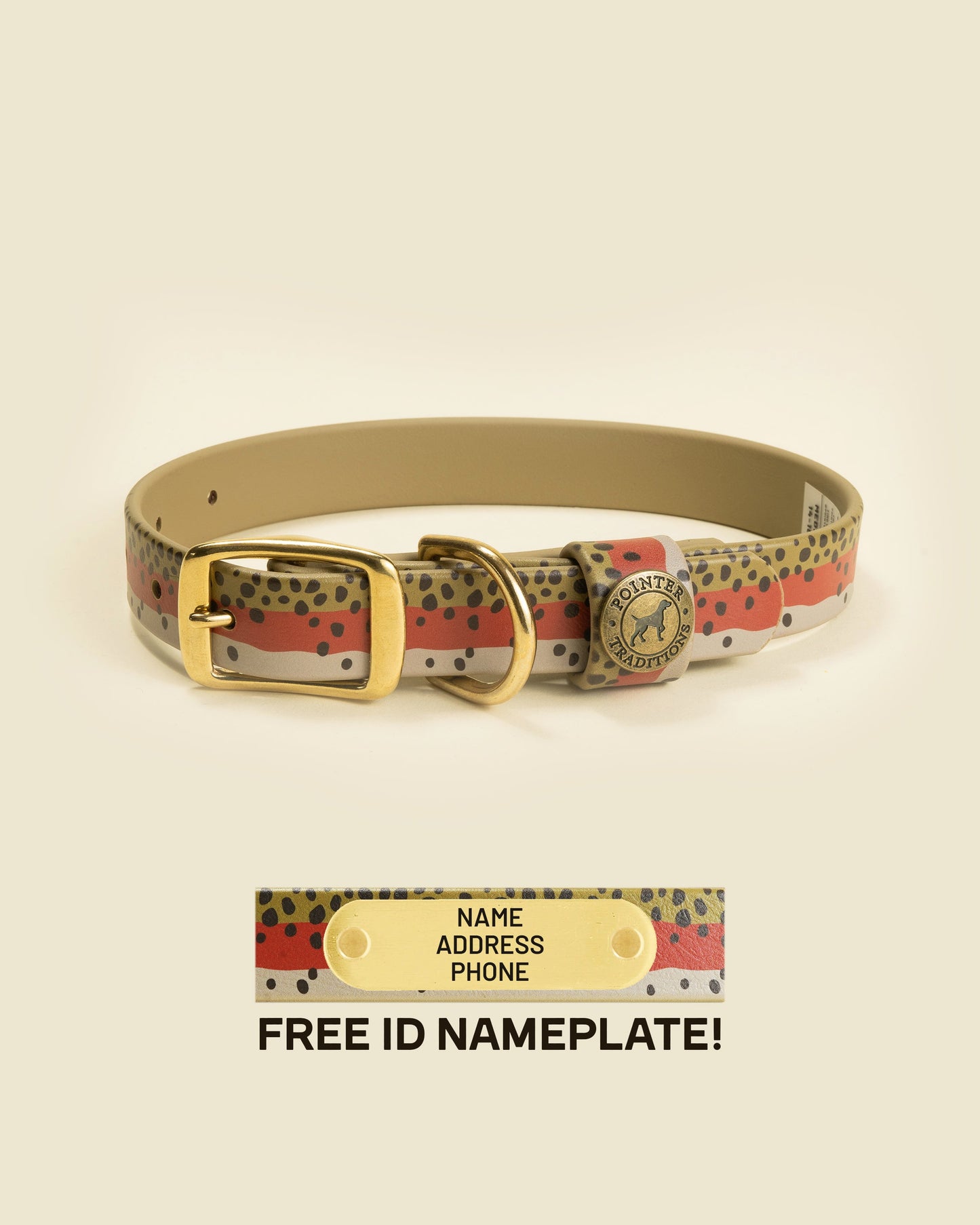 Pointer Traditions Sporting Dog Collar - Rainbow Trout