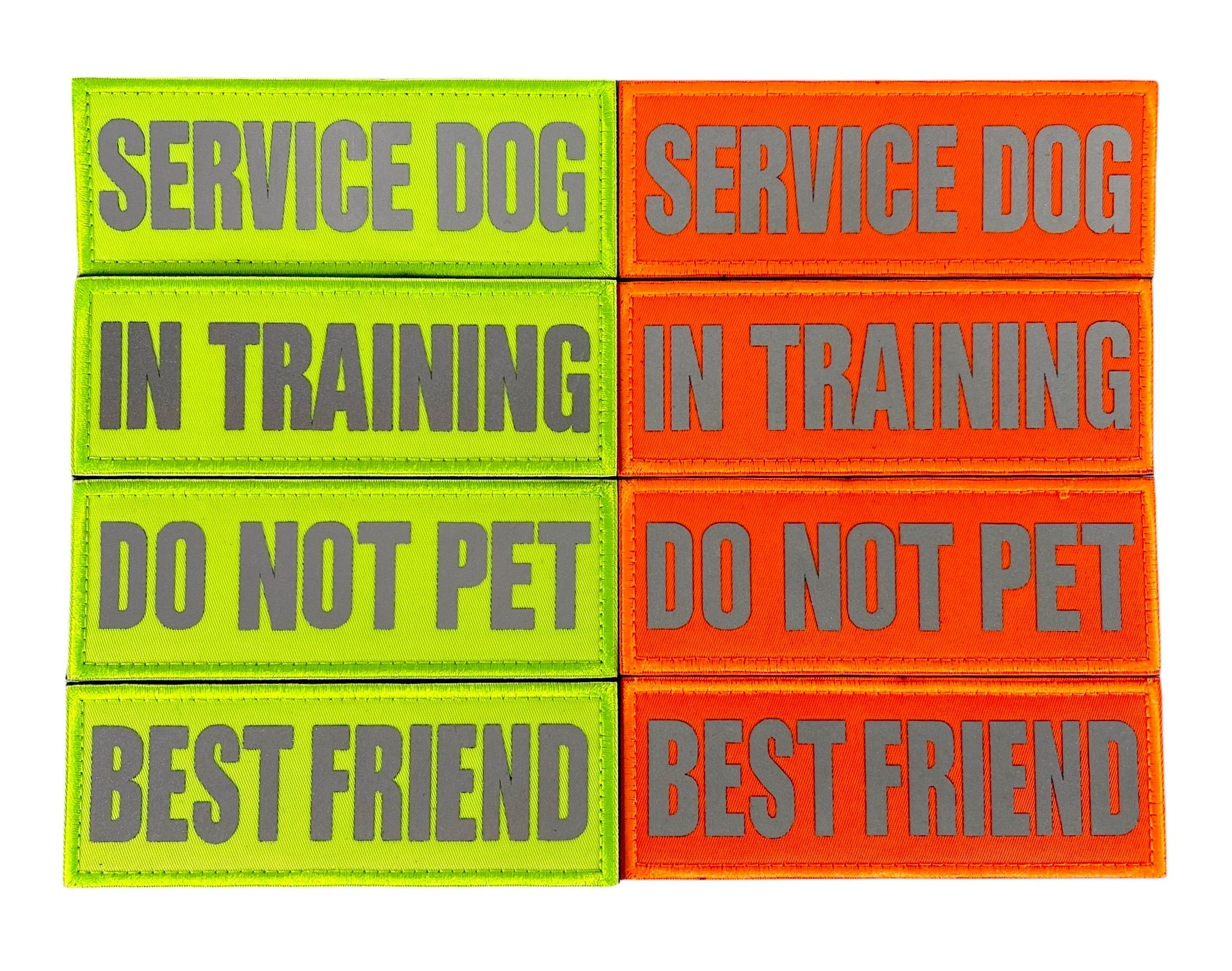 REFLECTIVE HIGH VISIBILITY NEON Tag Patch – BlueCollar Working Dog