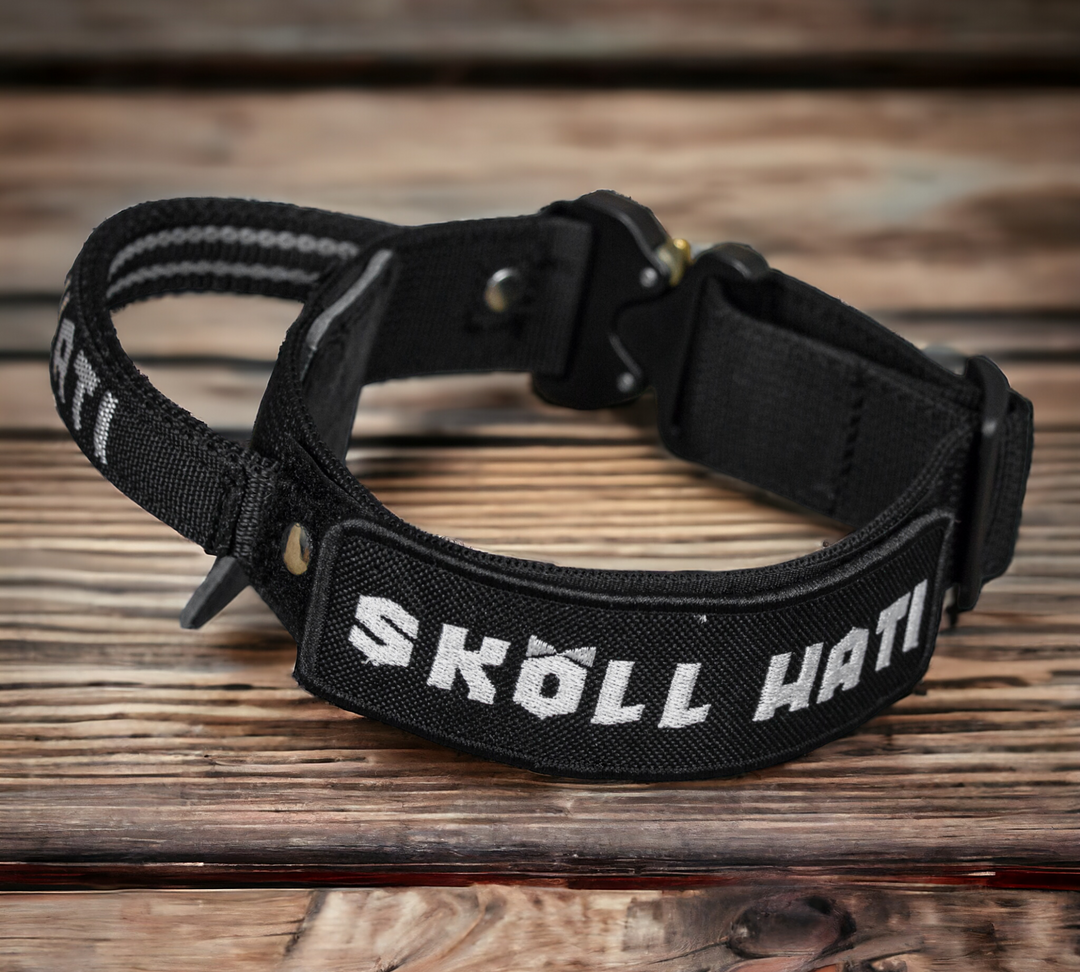 SkollHati Nylon Id Collar w/ Cobra Buckle