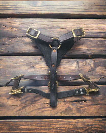 SKÖLLHATI DARK LEATHER AGITATION HARNESS