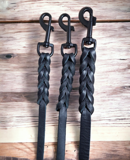 SkollHati Soft Braided Leather Leash