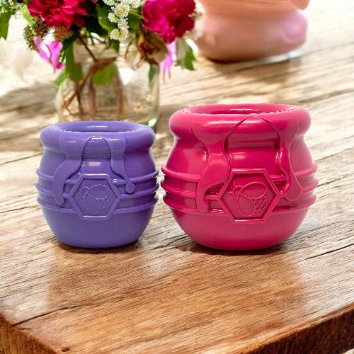 Honey Pot Durable PUP-X Rubber eCup Treat Dispenser & Enrichment Toy