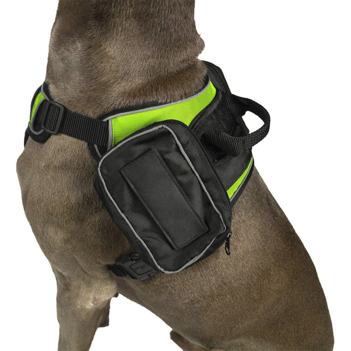 DogLine Quest Removable Utility Saddlebags + Built-In Waste Bag Dispenser