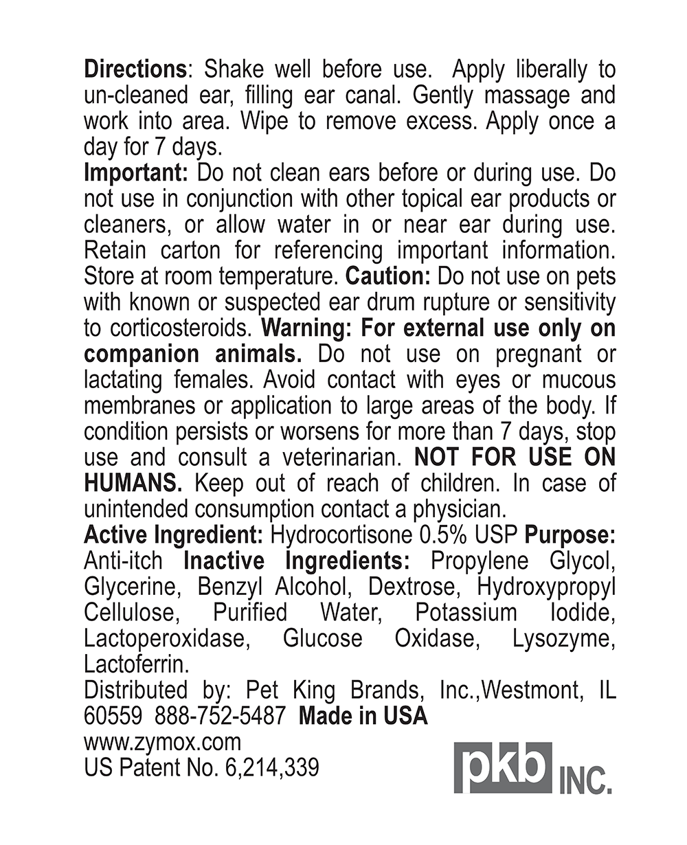 ZYMOX Enzymatic Ear Solution with 0.5% Hydrocortisone