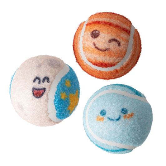 Deep Space 3pk Squeaky Tennis Balls