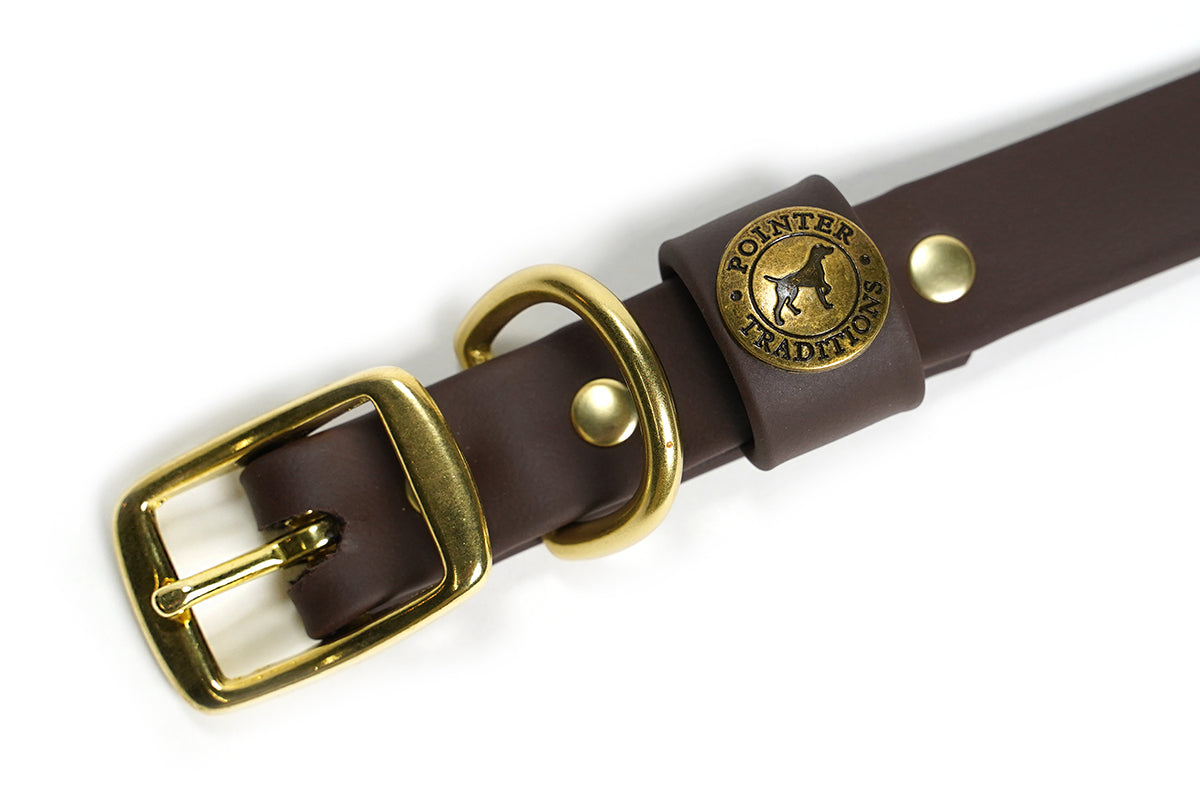 Pointer Traditions Sporting Dog Collar - Leather Brown