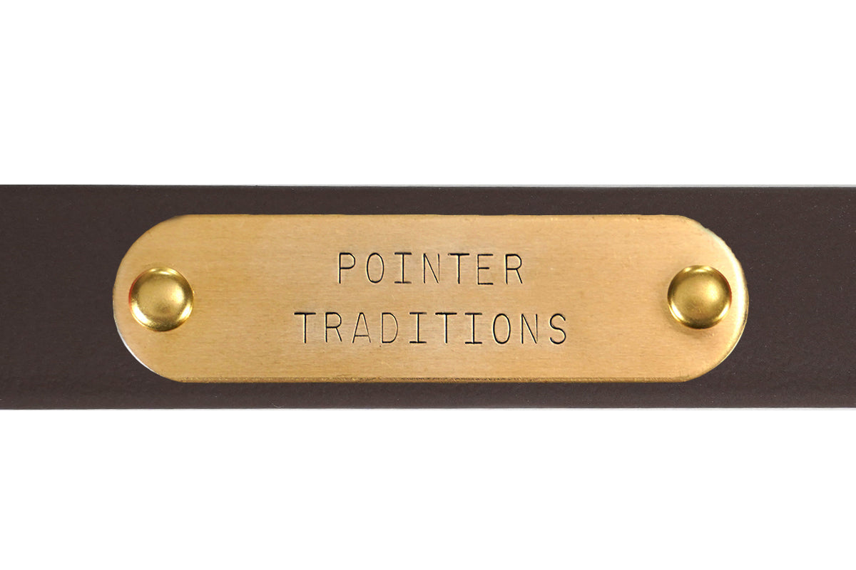 Pointer Traditions Sporting Dog Collar - Leather Brown