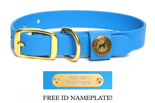 Pointer Traditions Sporting Dog Collar - Sky Blue