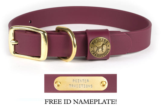Pointer Traditions Sporting Dog Collar - Wine