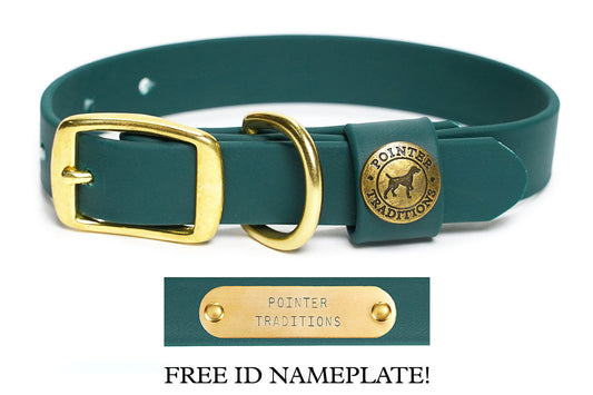 Pointer Traditions Sporting Dog Collar - Woodland Green