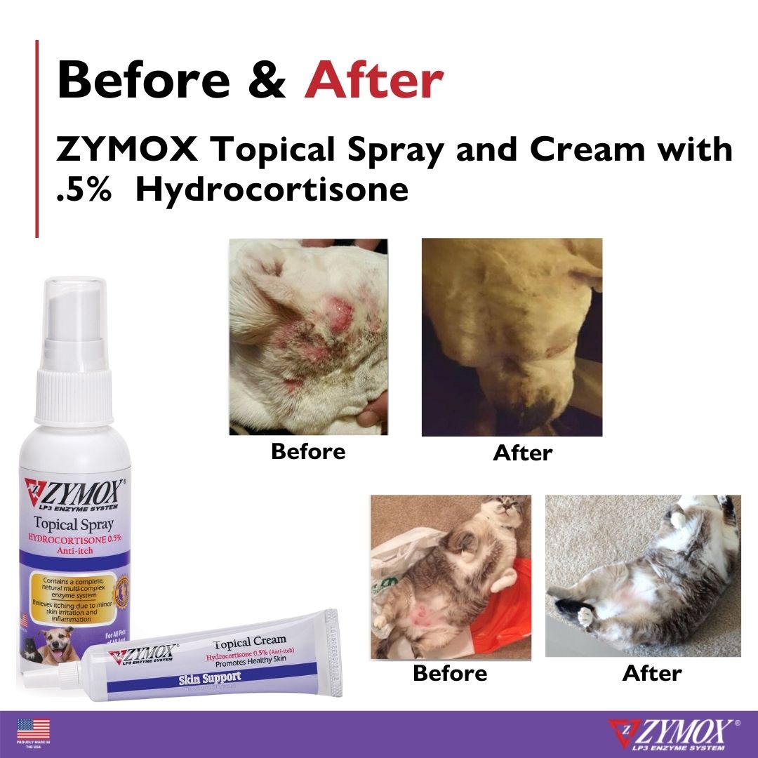 ZYMOX Topical Spray with 0.5% Hydrocortisone (2 oz)