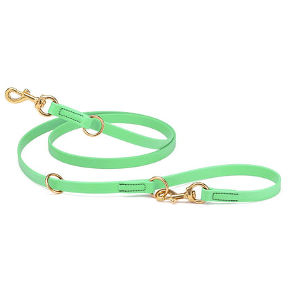 Viper Biothane Adjustable Multi-Purpose Dog Leash with Brass Hardware, 7FT