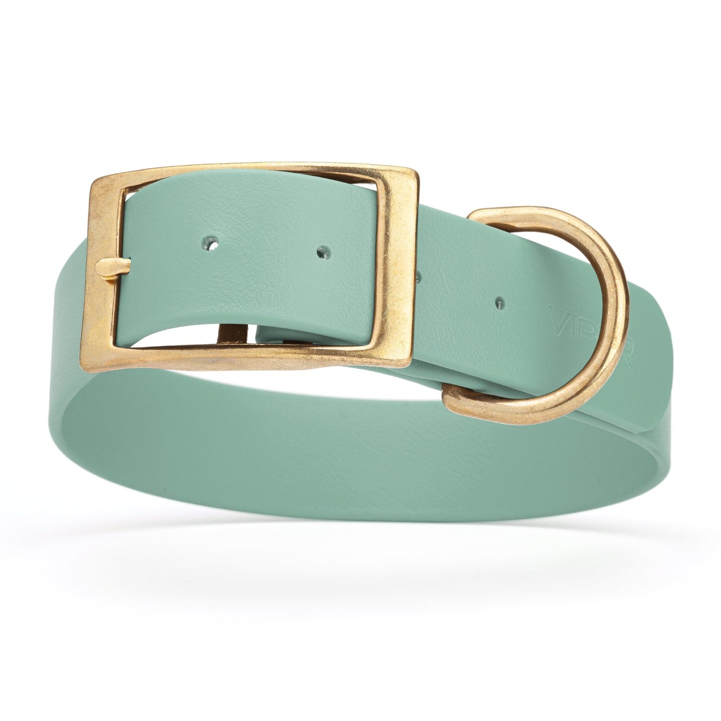 Viper Biothane Waterproof Dog Collar - Brass Hardware - 1.5in Wide, Size XL (20 to 24 inches)