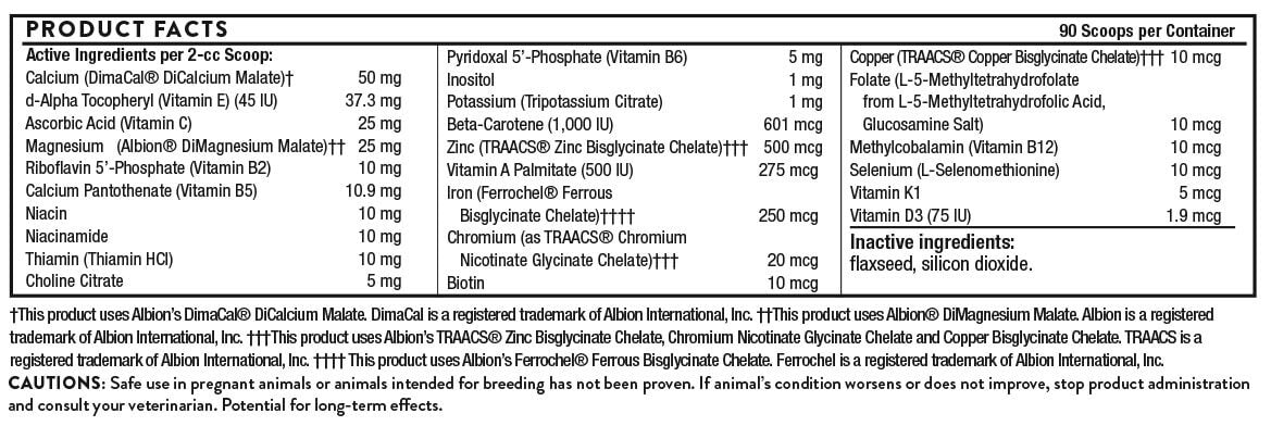 Thornevet - Canine Basic Nutrients Powder