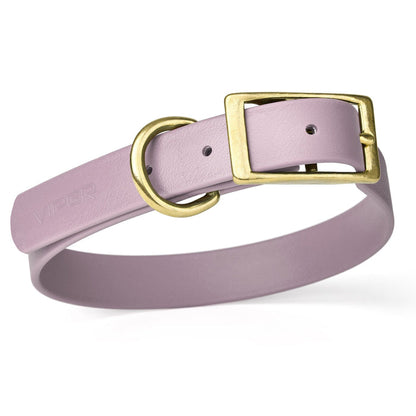 Viper Biothane Waterproof Dog Collar - Brass Hardware - Size XS (9" - 12")