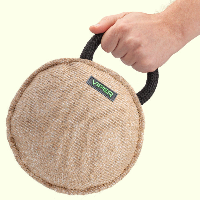 Viper Jute Round Bite Pillow