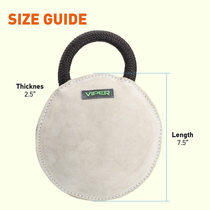 Viper Leather Round Bite Pillow