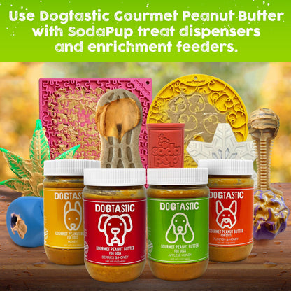 Dogtastic Gourmet Peanut Butter for Dogs - Pumpkin & Flax Seed Flavor