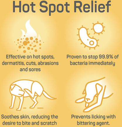 Absorbine Silver Honey Hot Spot & Wound Care Spray Gel 8 oz
