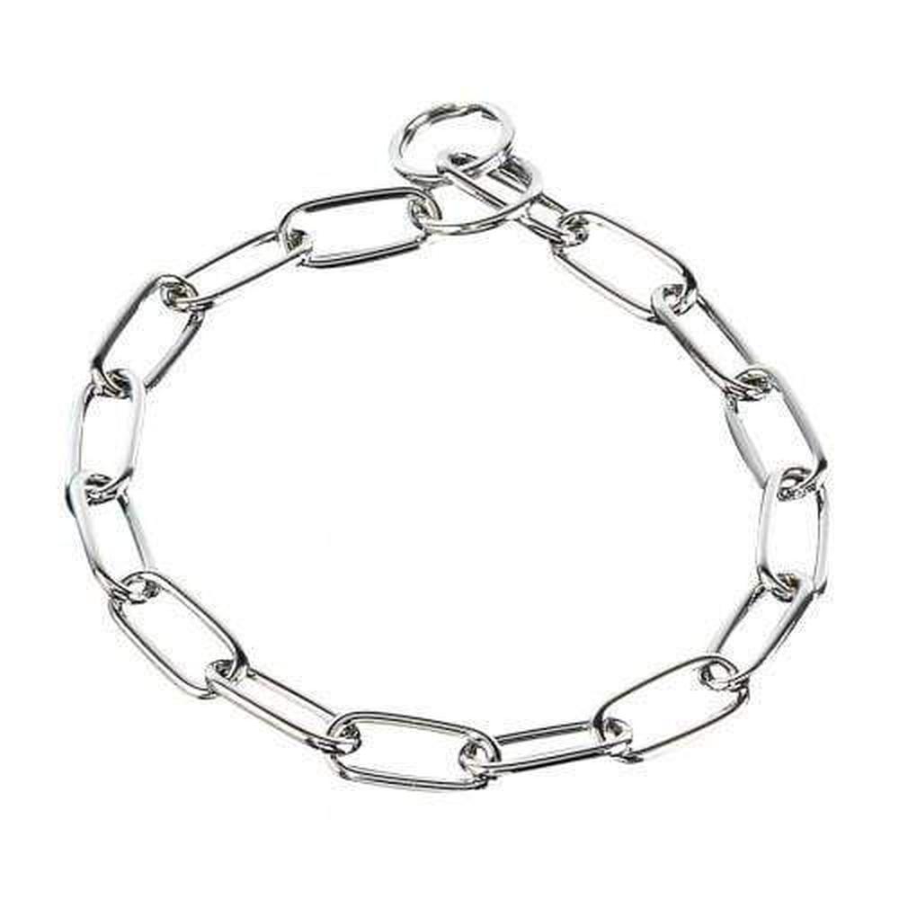 Herm Sprenger - Long Link Fur Saver Collar - Chrome, 4mm