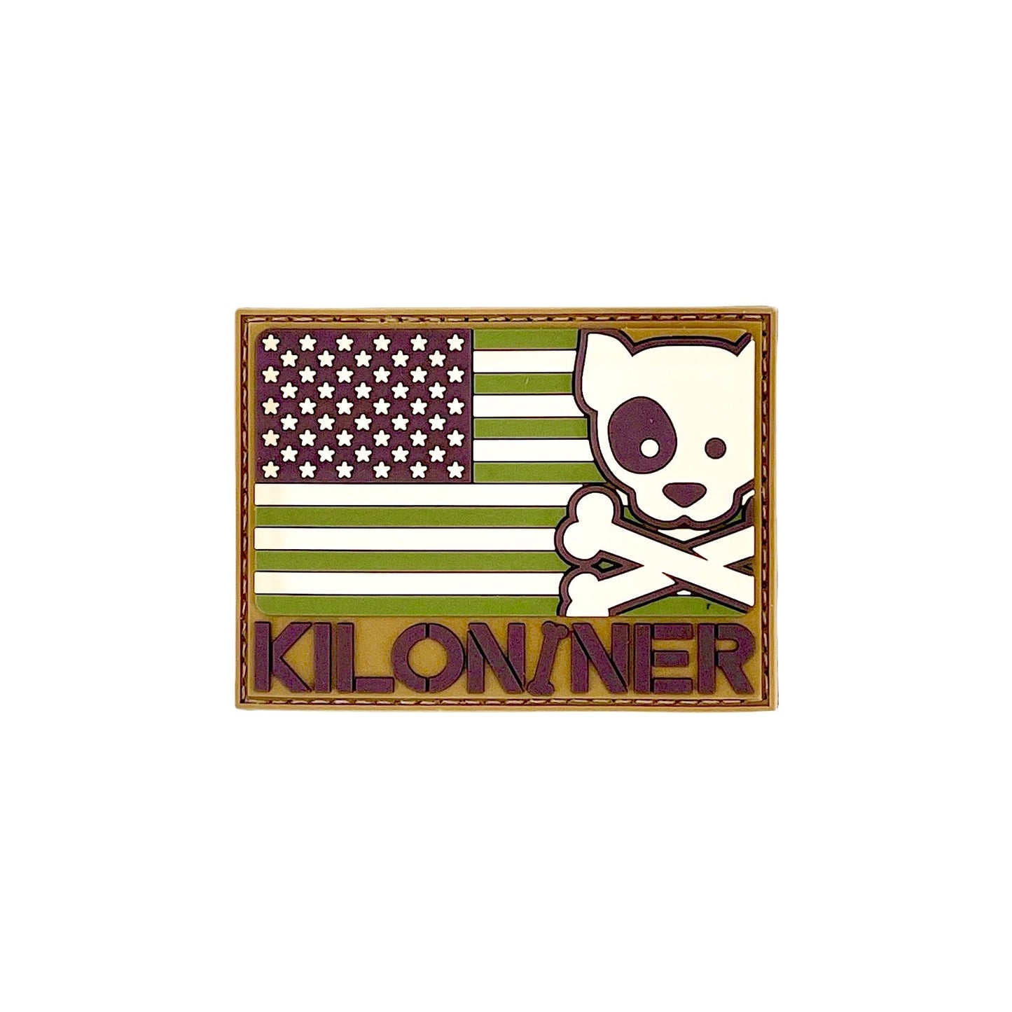 FREEDOM DOG & CROSSBONES LOGO PVC Morale Patch