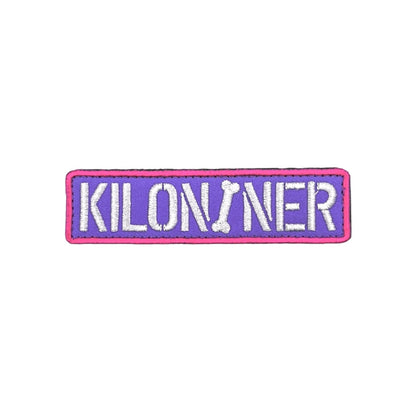 KILONINER STENCIL Pink Purple Morale Patch