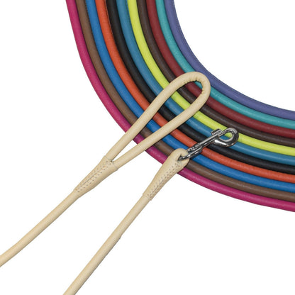 Soft Leather Round Dog Lead
