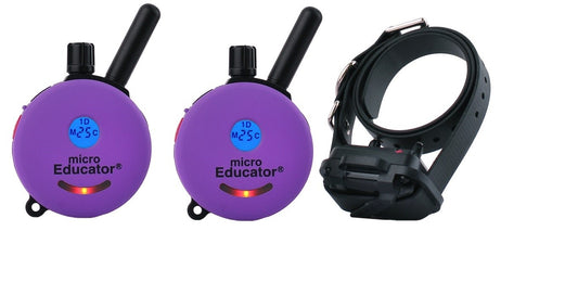 E-Collar Technologies ME-300 2T 1-Dog Micro Educator with 2 Transmitters