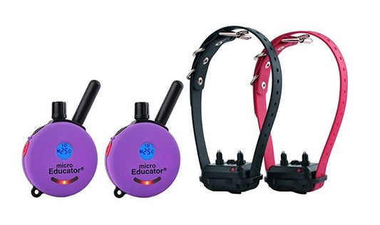 E-Collar Technologies ME-302 2T 2-Dog Micro Educator with 2 Transmitters