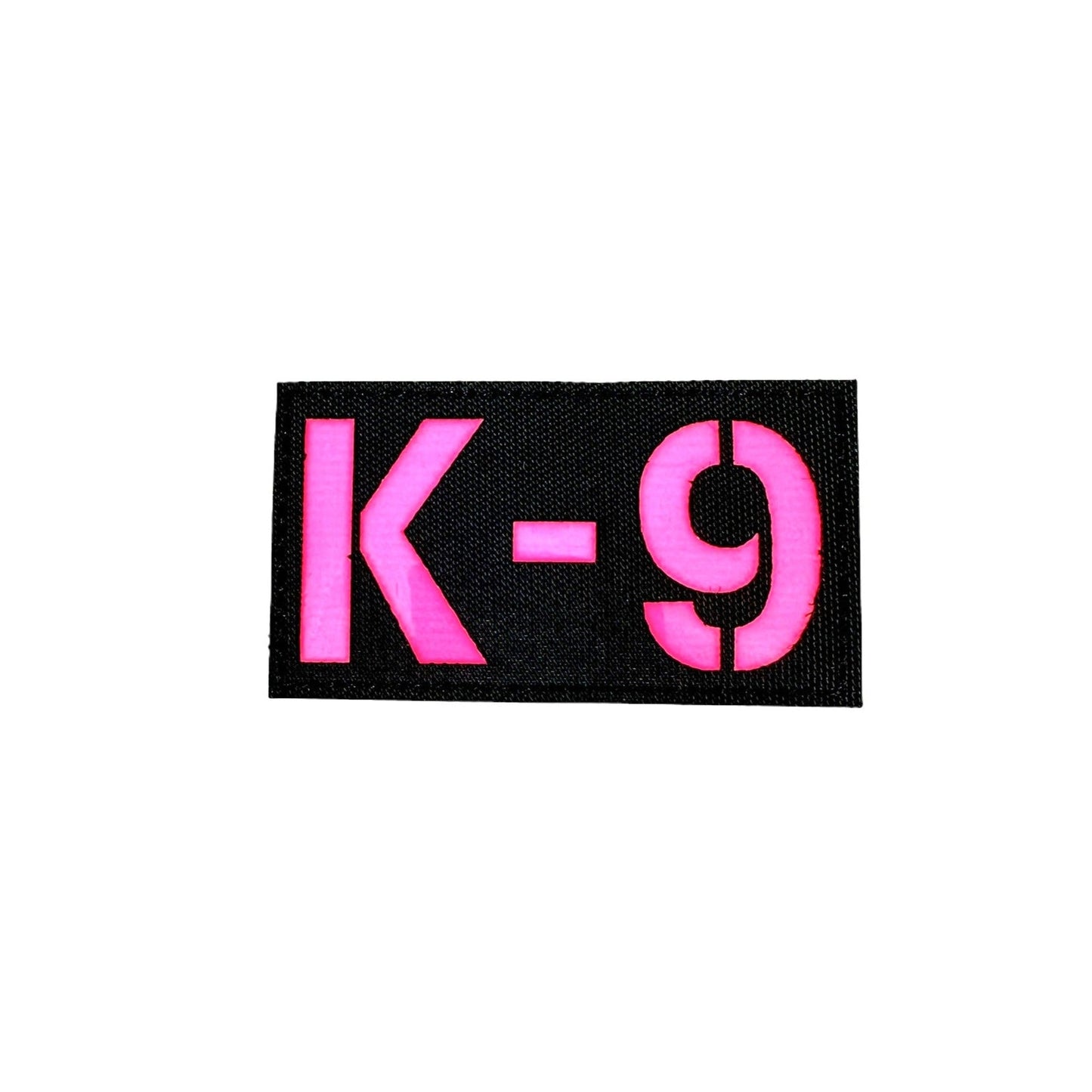 K9 Laser Cut - Night Glow Reflective Patch Pink and Black