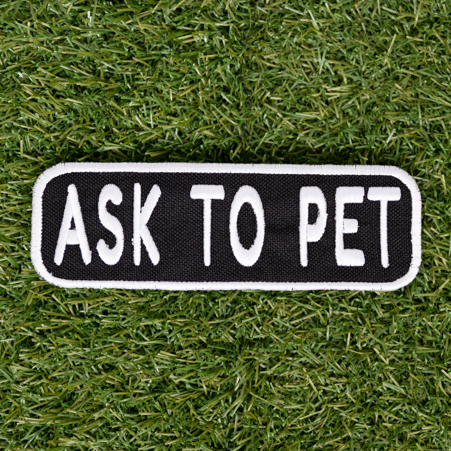 K9 Sport Sack Ask to Pet 2x6 Patch