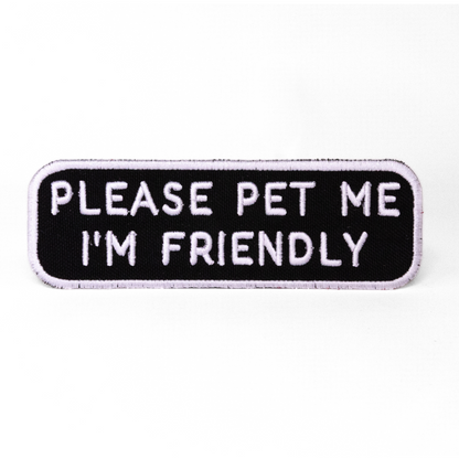 K9 Sport Sack Please Pet Me Patch