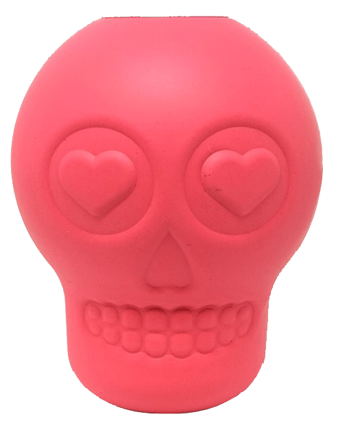 Sugar Skull eDispenser Durable Rubber Chew Toy & Treat Dispenser