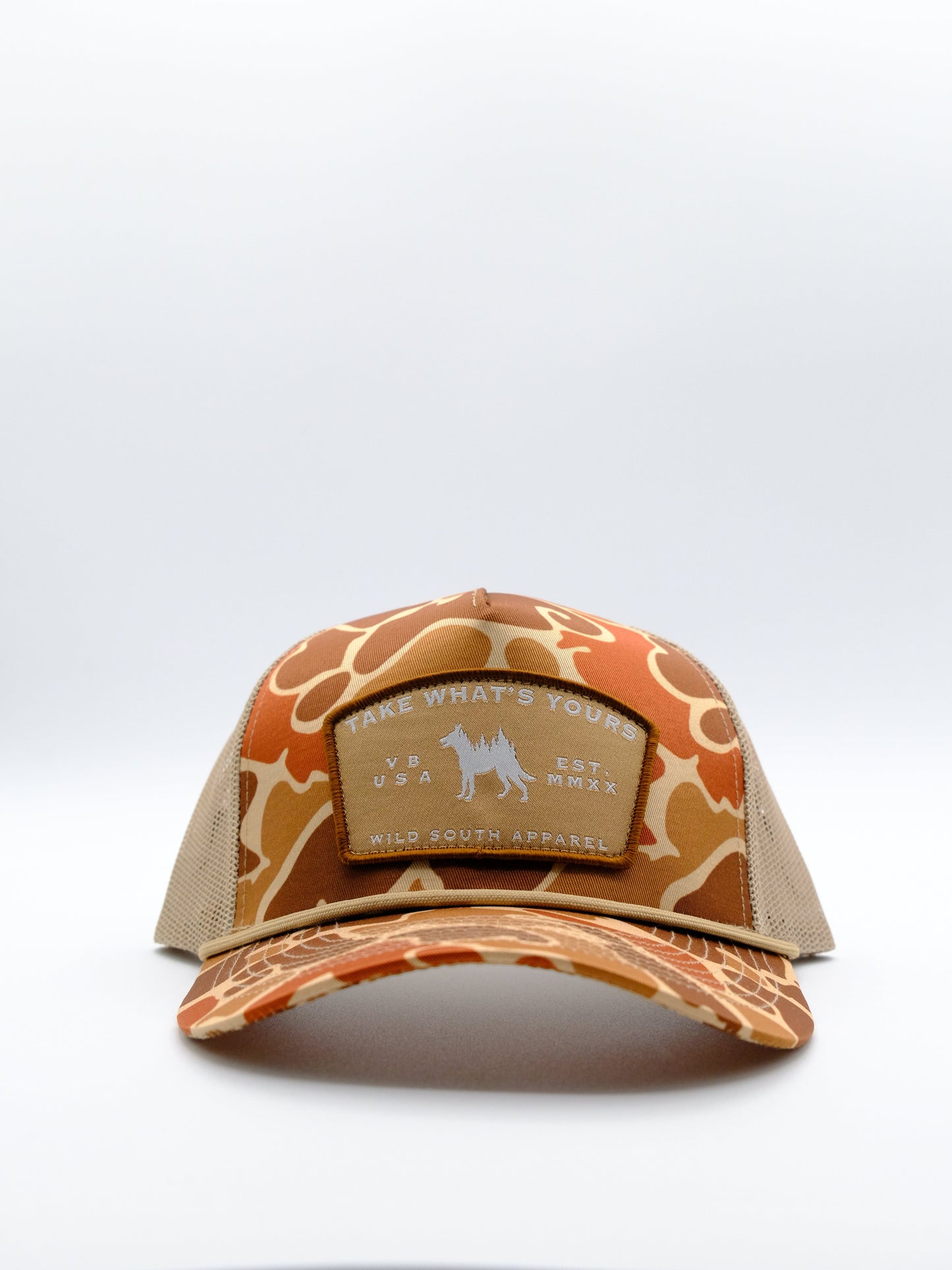 Wild South Apparel Duck Camo Trucker Rope Hat
