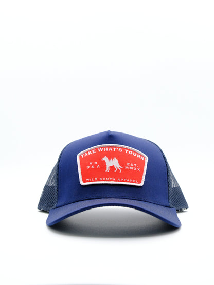 Wild South Apparel Navy Trucker Hat
